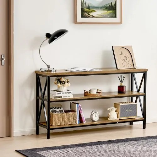 VEVOR Narrow Console Sofa Table Couch Table 55.1 in for Entryway &amp; Living Room