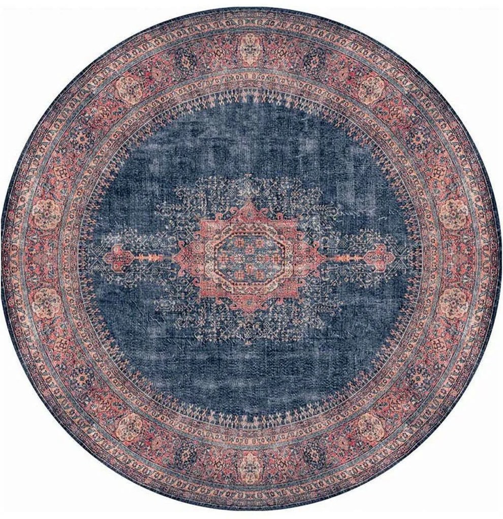 Χαλί Blues AL 26 Red-Blue Conceptum Hypnose 150X150cm Round