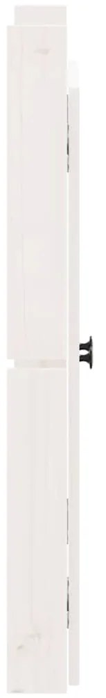 vidaXL Πόρτες Κουζίνας Εξ. Χώρου 2 τεμ. Λευκές 50x9x82 εκ. Μασίφ Πεύκο