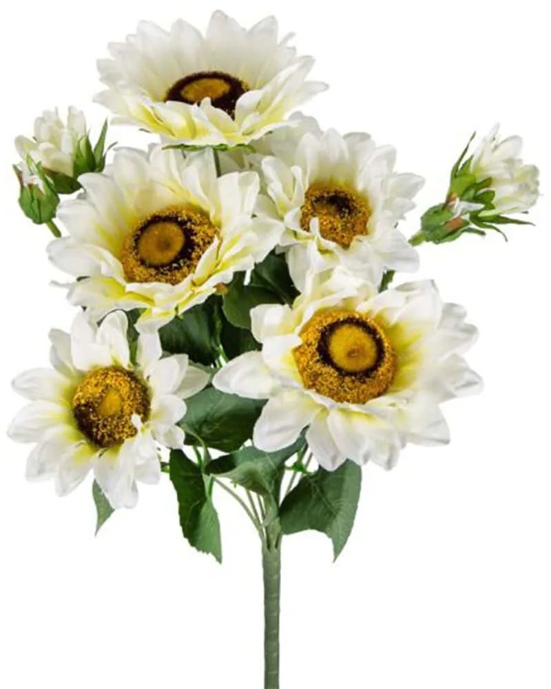 Τεχνητό Μπουκέτο Ηλιοτρόπιο SA21999-CREA 26x28x48cm White-Green Artekko Πλαστικό