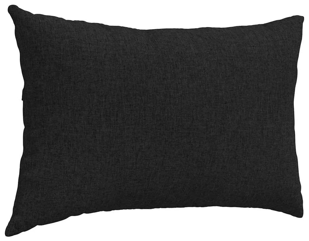 vidaXL Μαξιλάρι Καναπέ 2 pcs Μαύρο 60 x 40 cm ύφασμα