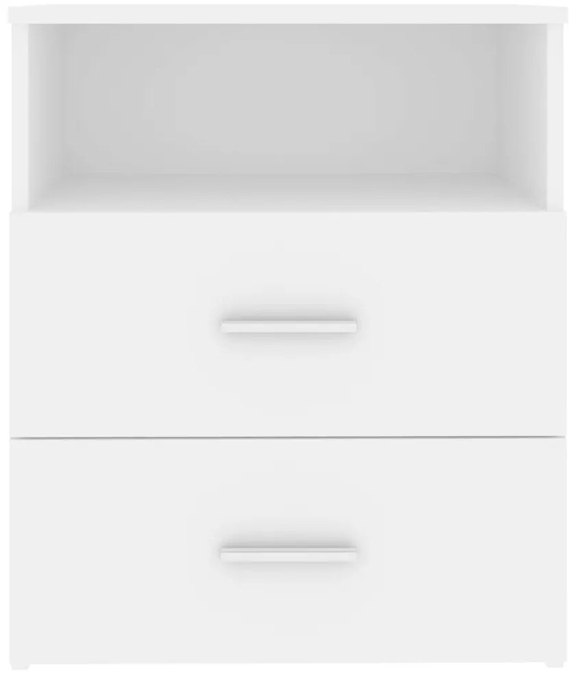 vidaXL Κομοδίνο Λευκό 50 x 32 x 60 εκ.