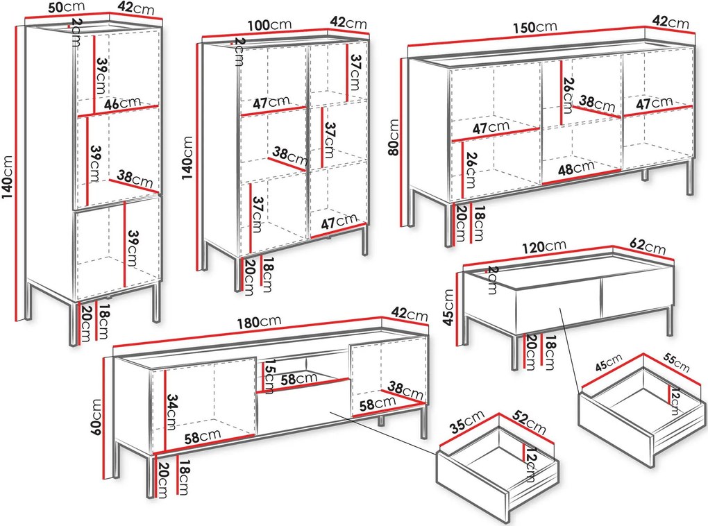 Σύνθεση σαλονιού Como I