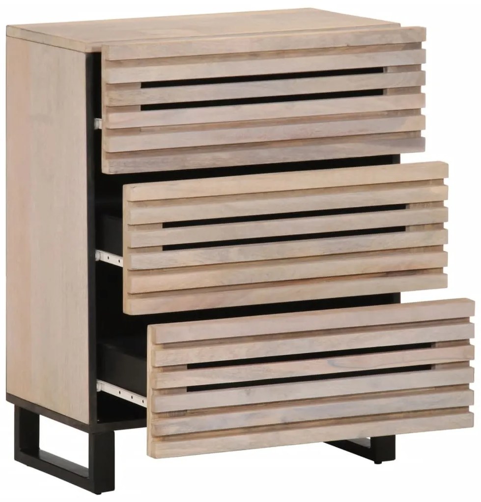 vidaXL Ντουλάπια 2 Τεμ. 60x34x75 εκ. από Μασίφ Ξύλο Μάνγκο