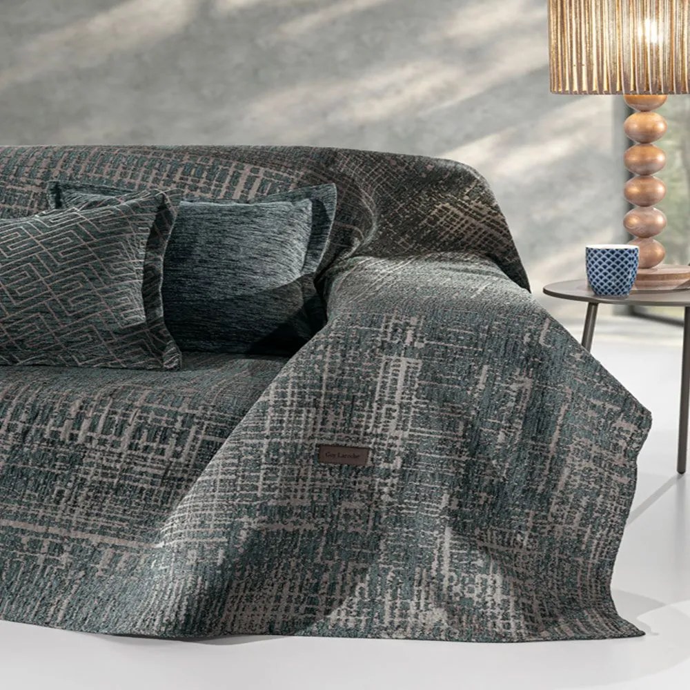 Ριχτάρι Melbourne Petrol Guy Laroche Διθέσιο 180x250cm Βαμβάκι-Ακρυλικό