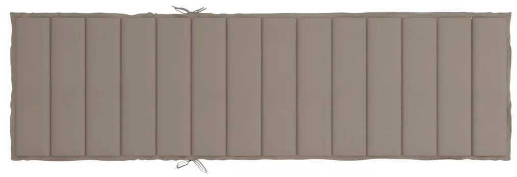 Μαξιλάρι Ξαπλώστρας Taupe 200 x 50 x 3εκ. από Ύφασμα Oxford 314196