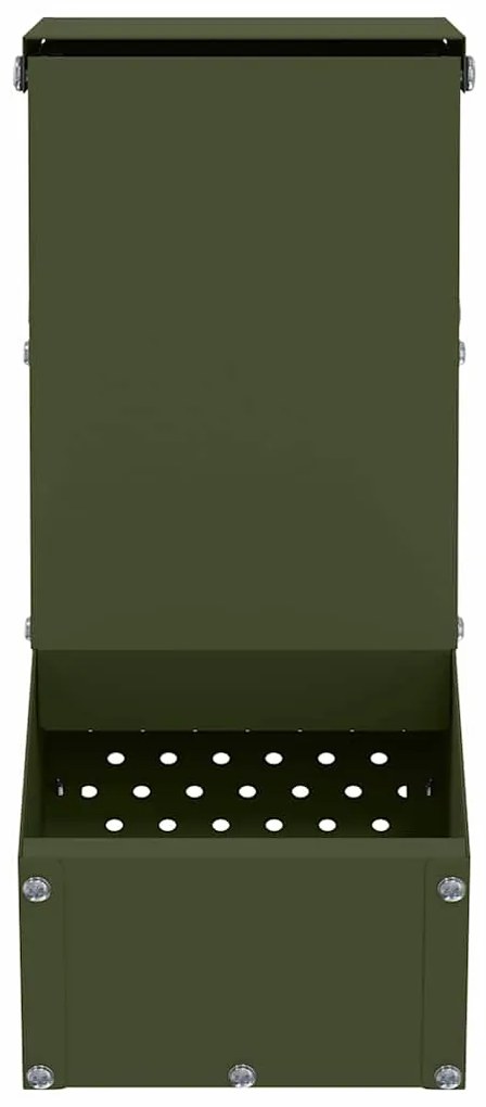 vidaXL Ταΐστρα Χαμστεριών Ελιά Πράσινη 12,5 x 26 x 28,5 εκ