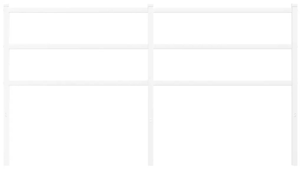 vidaXL Κεφαλάρι Λευκό 160 εκ. Μεταλλικό