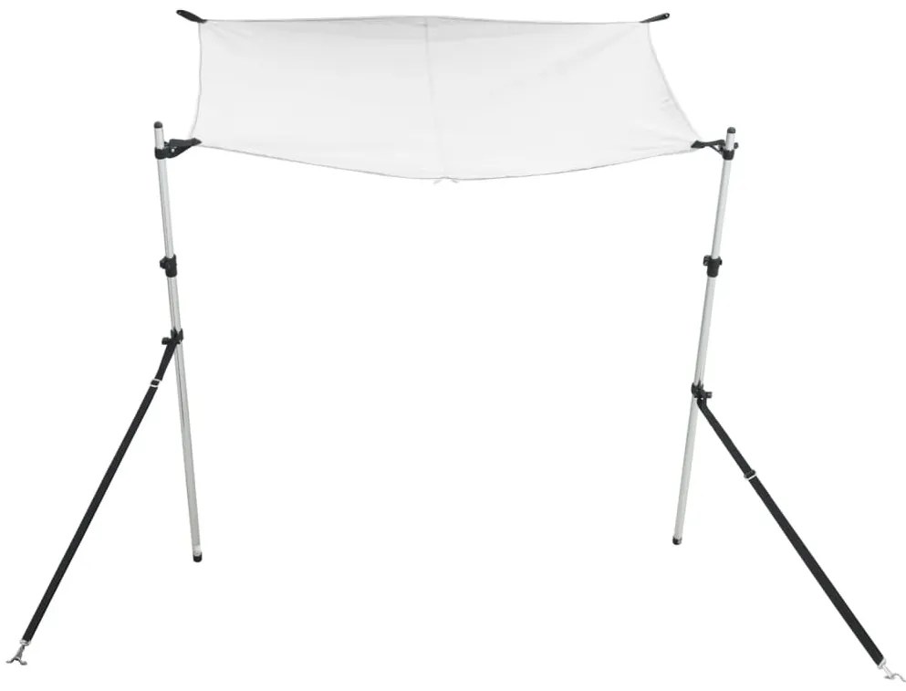vidaXL Επέκταση Σκιάστρου Σχήμα Τ Λευκή 170x208x(115-183) εκ.