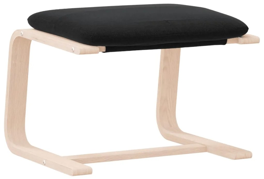 vidaXL Υποπόδιο Μαύρο 51 x 41 x 40 εκ. Υφασμάτινο