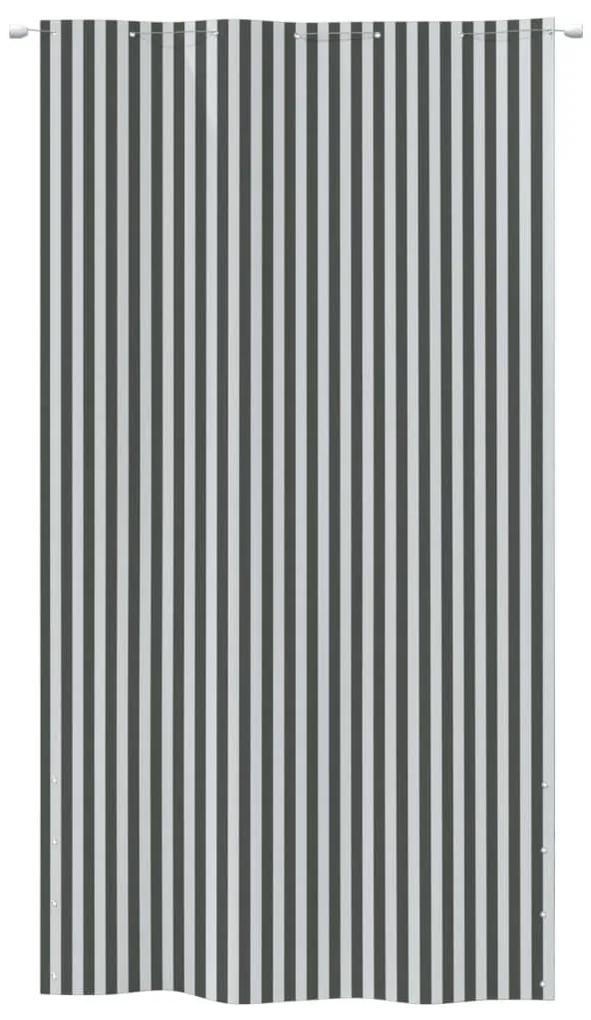 Διαχωριστικό Βεράντας Ανθρακί &amp; Λευκό 140x240 εκ. Ύφασμα Oxford - Πολύχρωμο