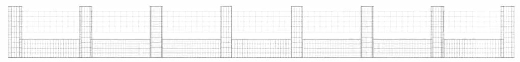 vidaXL Συρματοκιβώτια Στύλοι σε U Σχήμα 8 τεμ. 860x20x100 εκ Σιδερένια