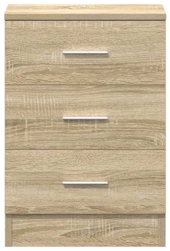 vidaXL Κομοδίνα 2 τεμ. Χρώμα Sonoma Δρυς 38x35x56 εκ. από Επεξ. Ξύλο