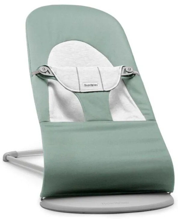 Ριλάξ BabyBjorn Balance Soft, Woven/Jersey, Light sage/Grey
