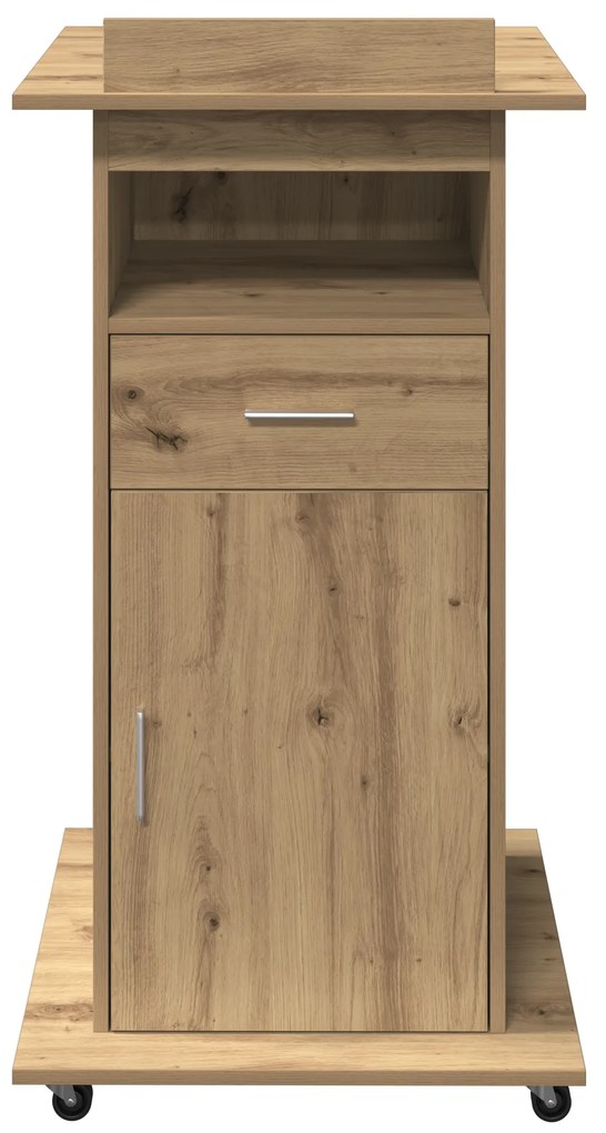 vidaXL Πλατφόρμα artisan δρυς 55 x 55 x 107 cm Επεξεργασμένο ξύλο