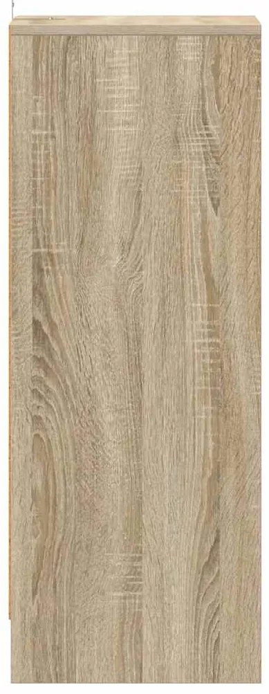 vidaXL Παπουτσοθήκη Sonoma Δρυς 31,5 x 35 x 90 εκ. από Επεξ. Ξύλο