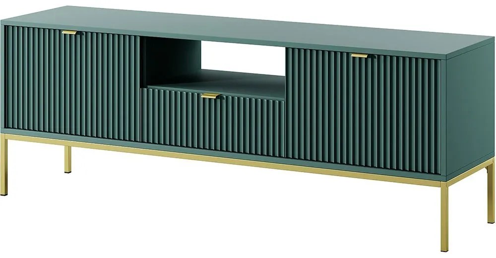 Έπιπλο Τηλεόρασης Nova TV_LAB-g 154x39x56cm Green-Gold