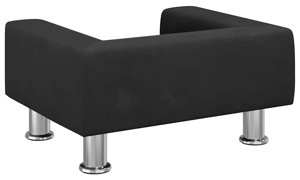 vidaXL Κρεβάτι Σκύλου Μαύρο 50 x 40 x 26,5 εκ. Βελούδινο