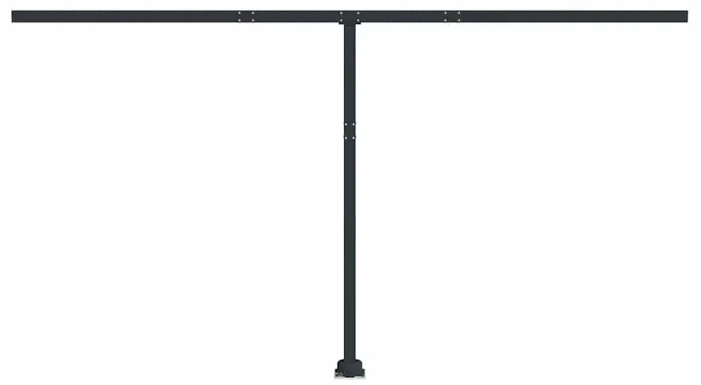 vidaXL Στύλοι Τέντας Σετ Ανθρακί 450x245 εκ. από Σίδερο