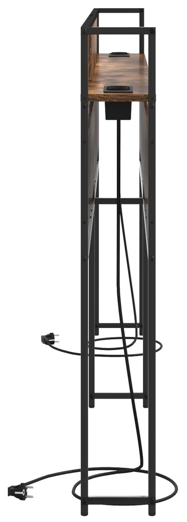 vidaXL Κεφαλάρι Αποθήκης Καπνιστή δρυς 180 cm Επεξεργασμένο ξύλο