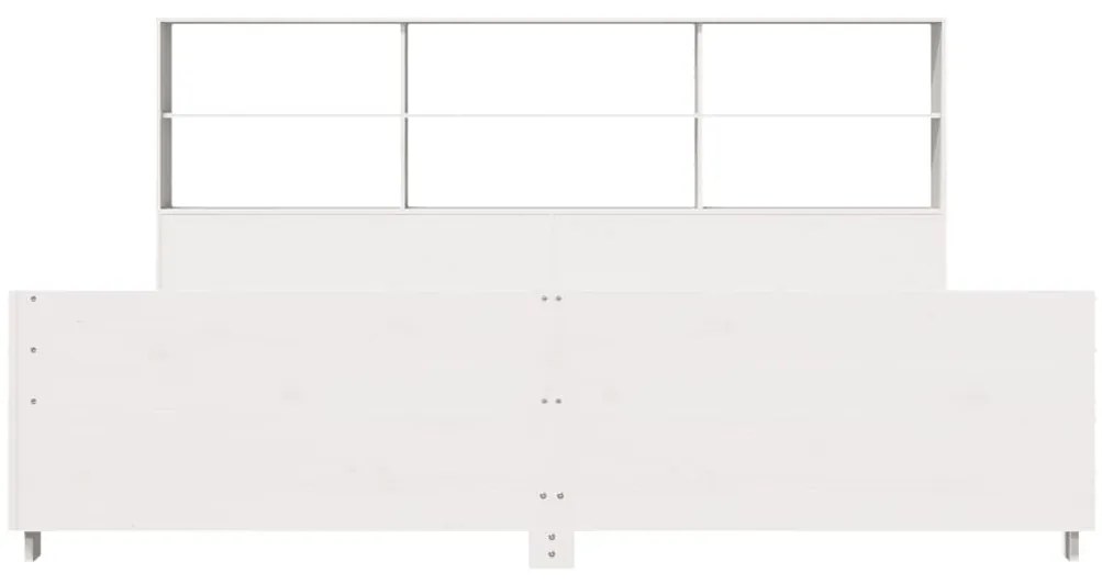 vidaXL Σκελετός Κρεβ. Χωρίς Στρώμα Λευκό 180x200 εκ Μασίφ Πεύκο