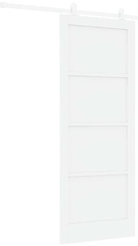 vidaXL Σετ Συρόμενης Πόρτας ORKDAL Λευκό 83 x 211 εκ.