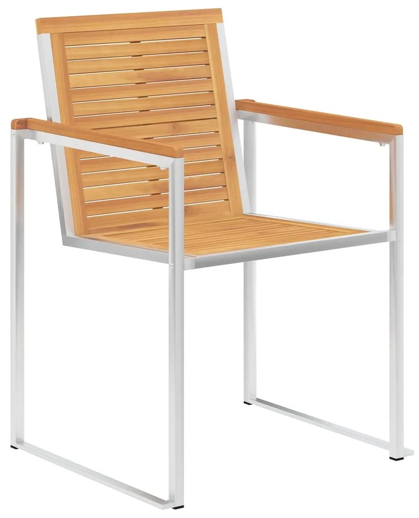 vidaXL Καρέκλες Κήπου 6 τεμ. από Μασίφ Ξύλο Teak με Μαξιλάρια