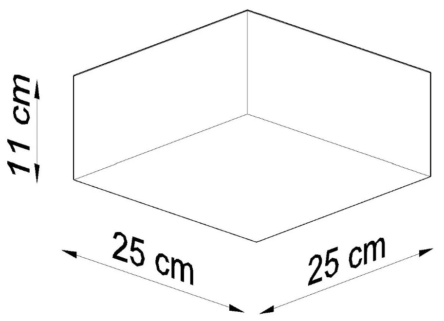 Sollux Φωτιστικό οροφής Horus 1,PVC,1xE27/60w