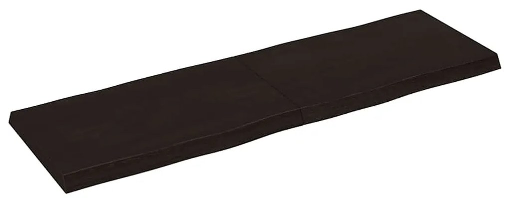 vidaXL Επιφ Τραπεζιού Αν Καφέ 160x50x(2-6)εκ.Ακατέργ. Μασίφ Ξύλο Δρυός