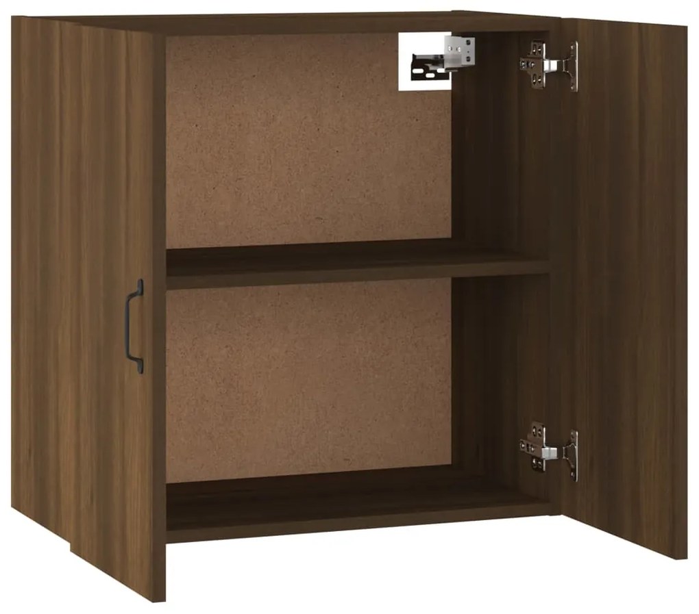 vidaXL Ντουλάπι Τοίχου Καφέ Δρυς 60x31x60 εκ. από Επεξεργασμένο Ξύλο