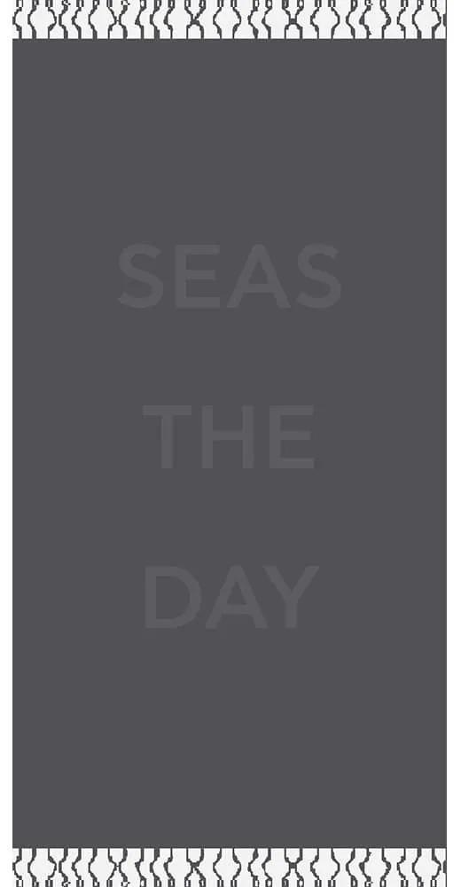 Πετσέτα Θαλάσσης Seas The Day Grey Melinen Θαλάσσης 86x160cm 100% Βαμβάκι