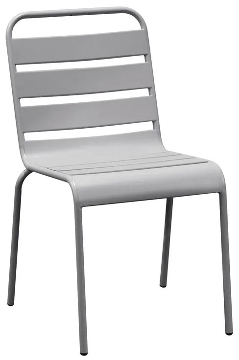 BRIO Καρέκλα-Pro Στοιβαζόμενη Μέταλλο Βαφή Cool Grey 4C 48x59x79cm Ε543,1