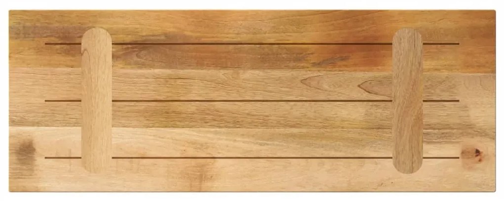 vidaXL Επιφάνεια Τραπεζιού Ορθογώνια 80x20x2,5 εκ. Μασίφ Ξύλο Μάνγκο