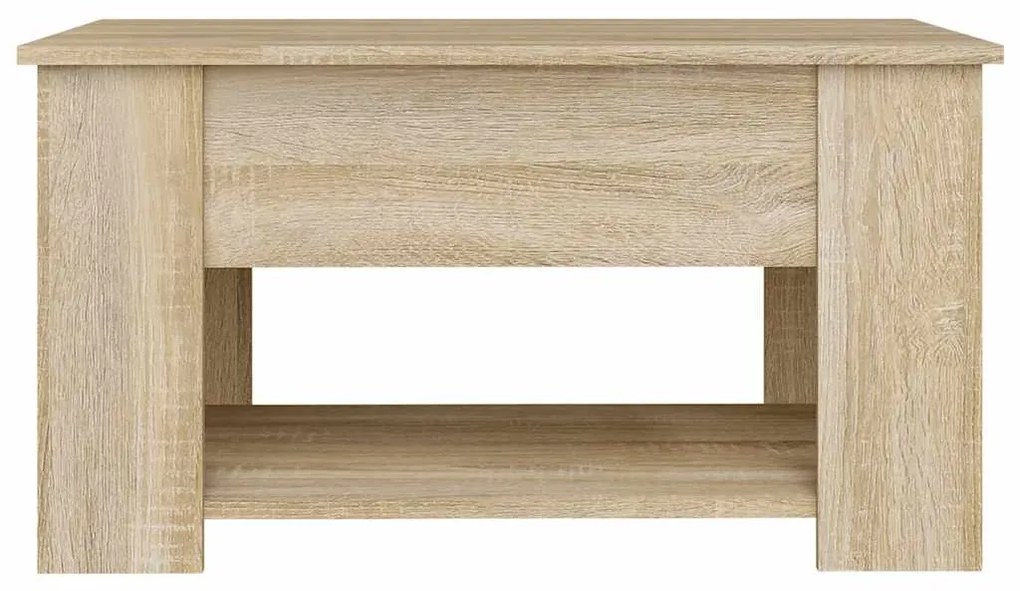 vidaXL Τραπεζάκι Σαλονιού Sonoma Δρυς 79x49x41 εκ. Επεξεργασμένο Ξύλο