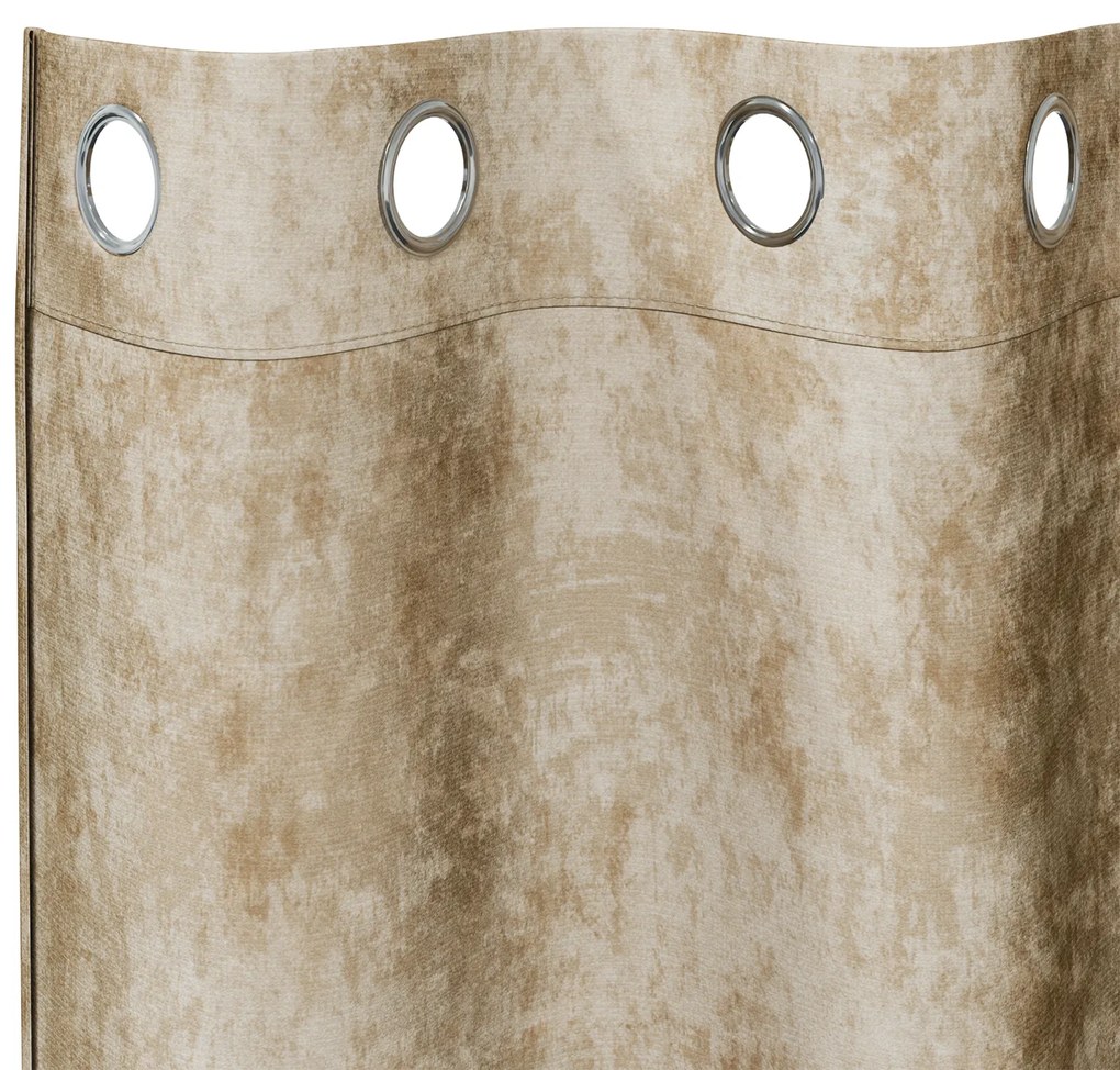 vidaXL Velvet Κουρτίνες Κρεμ Πολυεστέρας 140 x 225 εκ Μοντέρνες