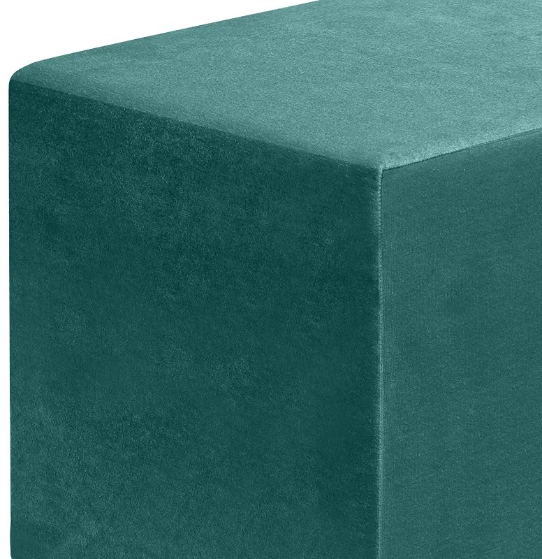 Σκαμπώ April Megapap βελούδινο χρώμα κυπαρρισί 40x40x40εκ. - GP043-0102,3