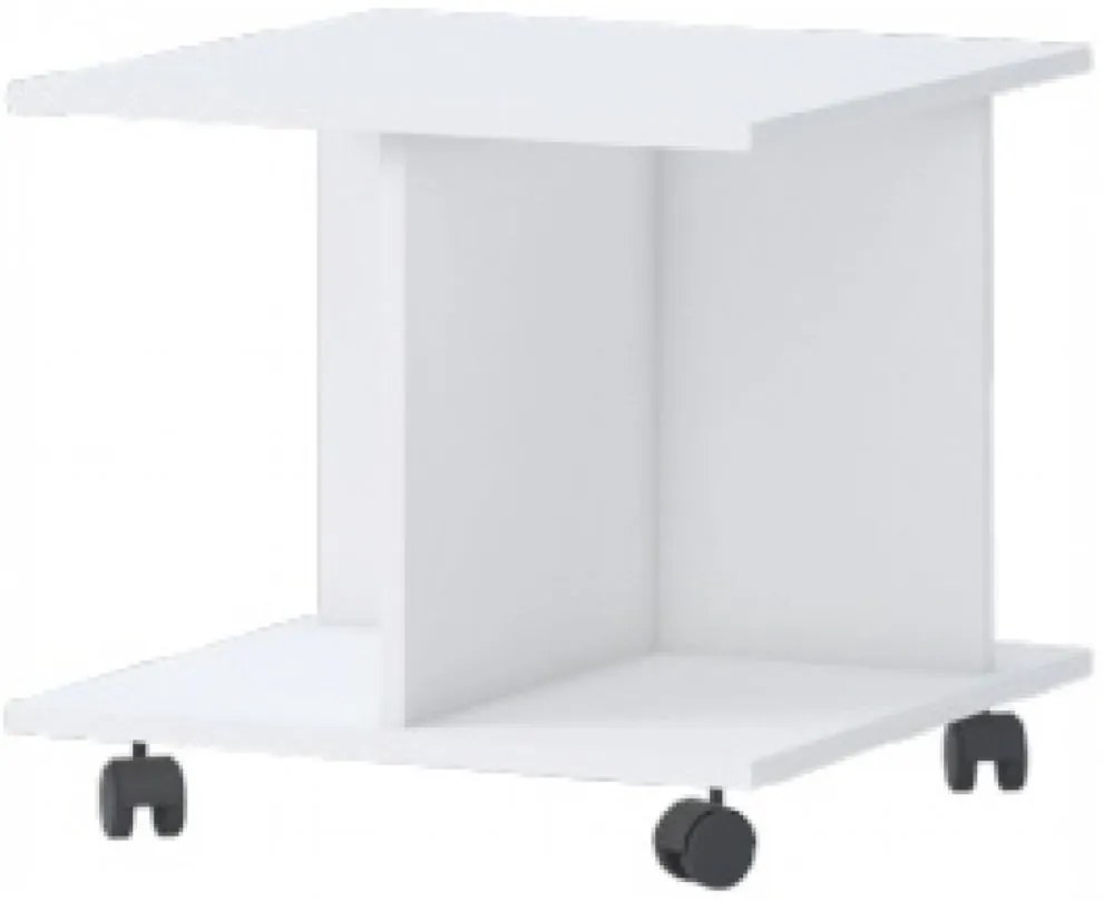 Τραπεζάκι τροχήλατο Riddle-Λευκό