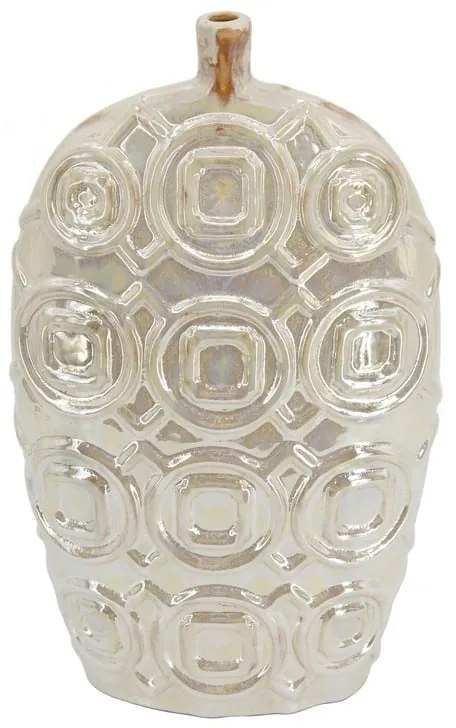 Artekko Artekko Shelby Μπεζ Κεραμικό Βάζο (23.1x9.4x40.4)cm 60077