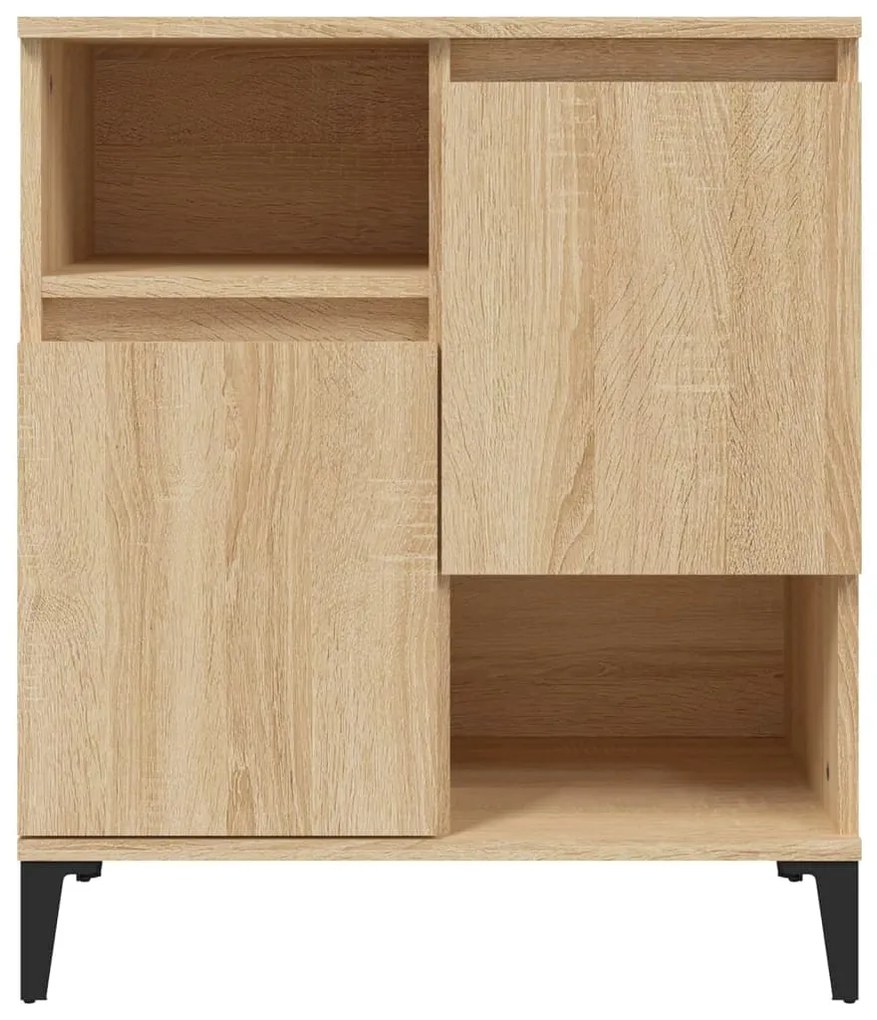 vidaXL Ντουλάπια 3 τεμ. Sonoma Δρυς 60x35x70 εκ. Επεξεργασμένο Ξύλο