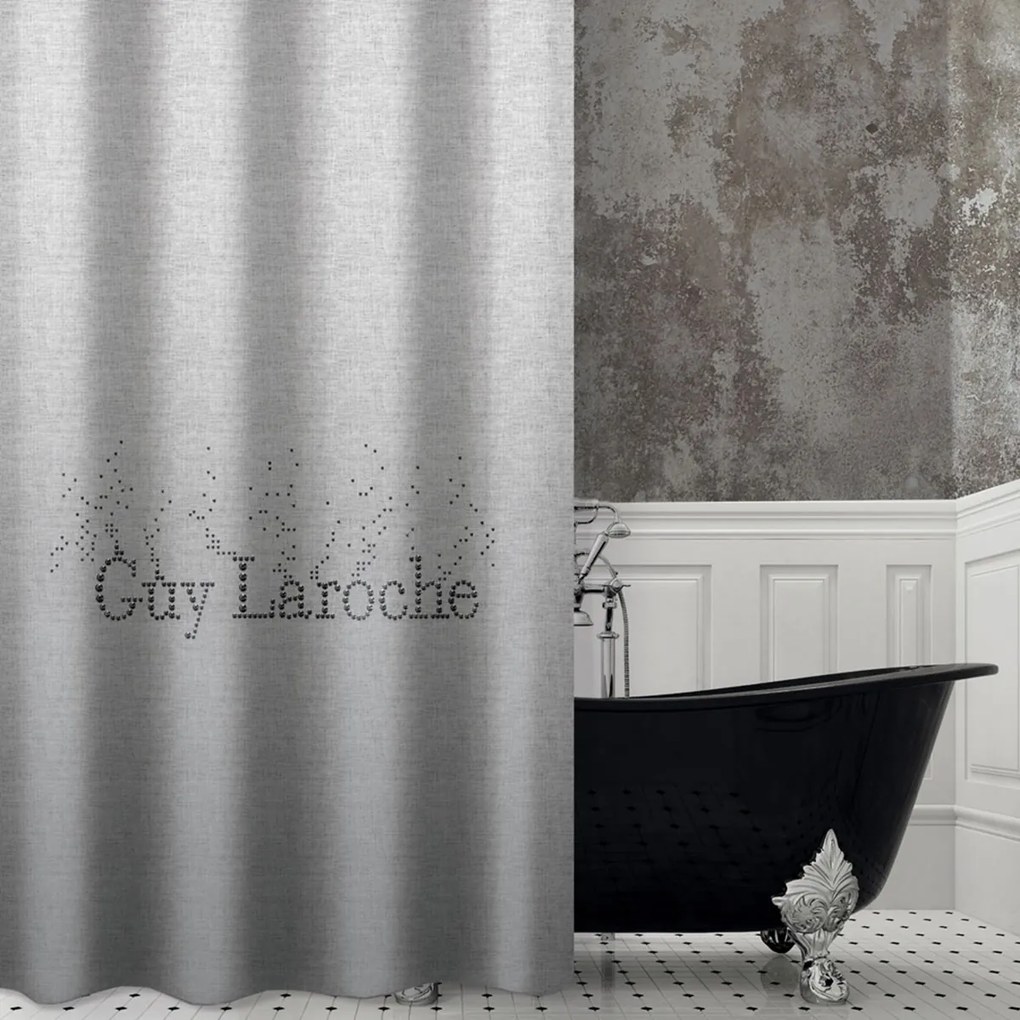 Κουρτίνα Μπάνιου (180x185) Με Τρουκς Guy Laroche Pandora Silver
