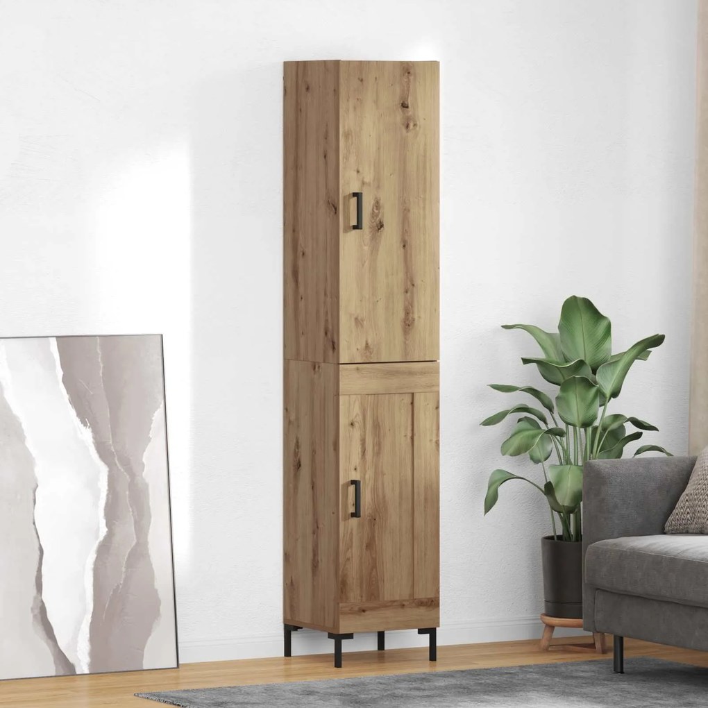 vidaXL Highboard Artisan Oak 69,5 x 34 x 180 εκ. Επεξεργασμένο ξύλο