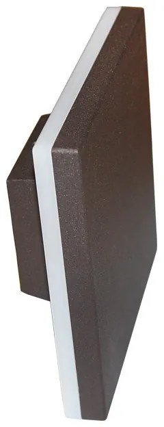 Adeleq Led Απλίκα Aλουμινίου ΄Εμμεσου Φωτισμού Τετράγωνη 10W 4000Κ Σκουριά 9-898981