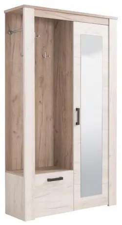 ΕΠΙΠΛΟ ΧΟΛ Kent PS GREY OAK/WHITE OAK 114x36,5x195εκ 11008734