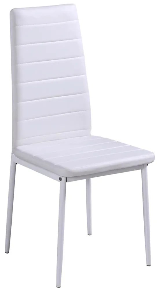 vidaXL Τραπεζαρία 7 τεμαχίων Μαύρο και Λευκό