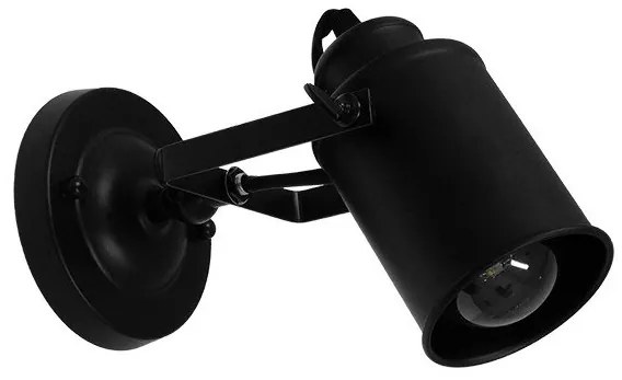 Απλίκα Φωτιστικό Τοίχου Μαύρο Φ9xΜ15xΠ21xY16cm JAKE 00948 Globostar-948-Μαύρο 00948