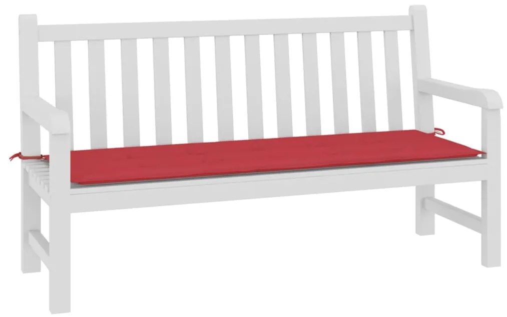 vidaXL Μαξιλάρι Πάγκου Κήπου Κόκκινο 150 x 50 x 3 εκ. Ύφασμα Oxford