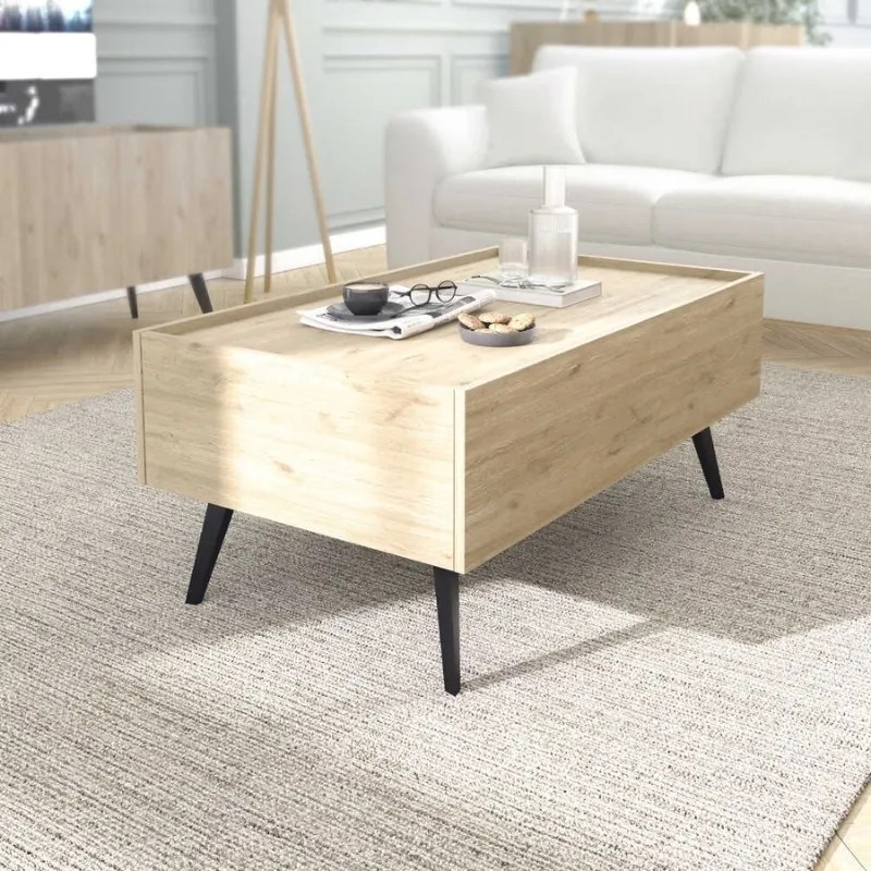 ΤΡΑΠΕΖΑΚΙ ΣΑΛΟΝΙΟΥ LUNA MEGAPAP ΧΡΩΜΑ FLORIDA OAK 102X61X44ΕΚ.