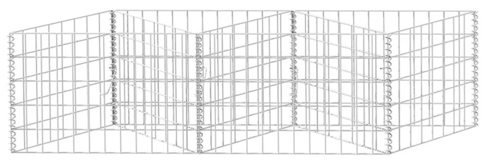 vidaXL Συρματοκιβώτιο 120 x 30 x 50 εκ. από Γαλβανισμένο Χάλυβα