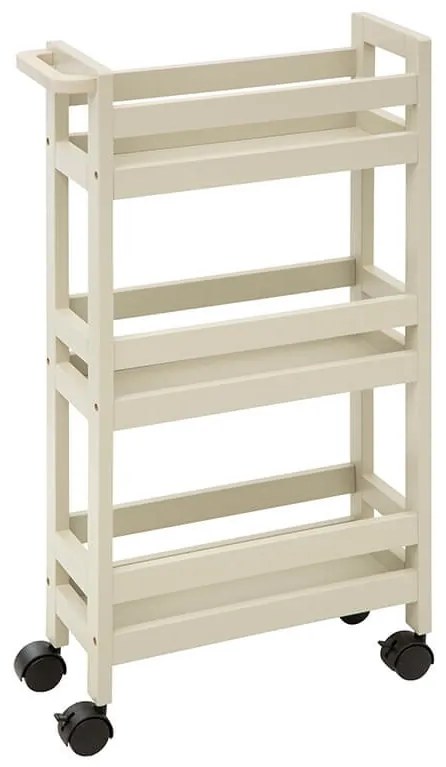 Tρόλεϊ αποθήκευσης και τακτοποίησης 5five με ράφια και διαστάσεις 40x15x75cm - Beige