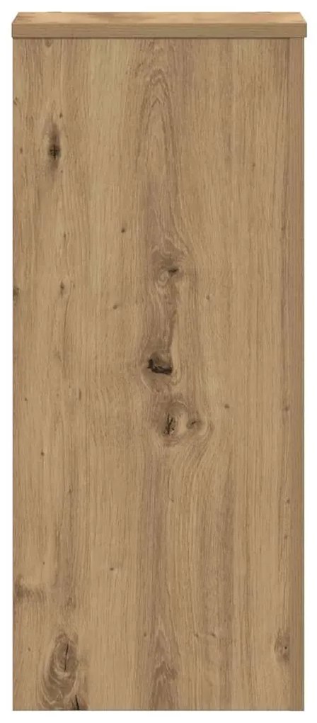 vidaXL Βάσεις Φυτών 2 τεμ. Αρτισιανή Δρυς 30x30x70 εκ. Επεξ. Ξύλο